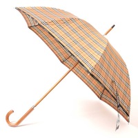【新品】 傘 バーバリーチェック 木ハンドル 60サイズ 全長90.5cm 親骨60cm バーバリー 71853 BURBERRY ベージュ メンズ