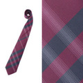 【新品】 棒タイ（チェック）  バーバリーロンドン 50078 BURBERRY LONDON グレー系×パープル系 メンズ