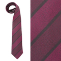 【新品】ストライプネクタイ バーバリーロンドン 長さ141×剣先8.5cm 44417 パープル系 メンズ
