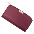 【新品】バーバリー ロンドン　無地長財布 ダークプラム系 y-000381 レディース 上品な逸品