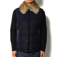 【新品】バーバリーブラックレーベル ファーダウンベスト メンズ