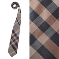 【新品】バーバリーロンドン チェックネクタイ 41408 ブラウン系 メンズ プレゼント いろんなシーンに活躍