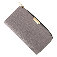 【新品】バーバリーロンドン ラウンドファスナー長財布 パールグレー系 y-000230 メンズ レディース