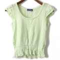 カットソー 38 バーバリーブルーレーベル 57221 BURBERRY BLUE LABEL ライトグリーン系 レディース