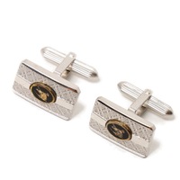 カフス　ロゴ入り　925 2×1.2cm バーバリー 76588 BURBERRY シルバー メンズ