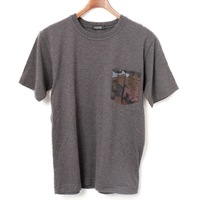 カモフラポケット半袖Tシャツ 2 バーバリーブラックレーベル 73962 BURBERRY BLACK LABEL グレー メンズ