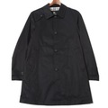 ガンフラップ装飾ロングコート M バーバリーブラックレーベル 69583 BURBERRY BLACK LABEL ブラック メンズ