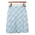 サイドボタンチェックスカート 36 バーバリーブルーレーベル 70039 BURBERRY BLUE LABEL ブルー レディース
