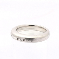 シルバーロゴタイプリング 18594 バーバリー シルバー 無駄を省いた上質