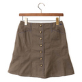 スカート 38 バーバリーブルーレーベル 48674 BURBERRY BLUE LABEL モスグリーン系 レディース