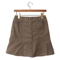 スカート 38 バーバリーブルーレーベル 48674 BURBERRY BLUE LABEL モスグリーン系 レディース