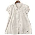 ストライプ半袖シャツ 38 バーバリーブルーレーベル 61978 BURBERRY BLUE LABEL ホワイト系 レディース