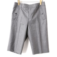 スラックス　ハーフパンツ 44 バーバリーロンドン 61019 BURBERRY LONDON グレー系 レディース