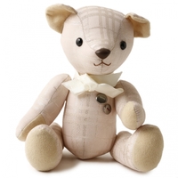 チェックボタン付テディベア　クマぬいぐるみ  バーバリーロンドン 62427 BURBERRY LONDON ピンク系 ガールズ