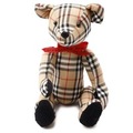 チェックマフラーテディベア　ぬいぐるみ  バーバリーロンドン 61959 BURBERRY LONDON ブラック系 メンズ