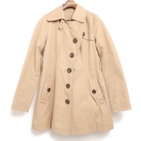 チェックライナー付トレンチコート 40 バーバリーブルーレーベル 73896 BURBERRY BLUE LABEL ベージュ レディース