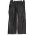チェックラインストレートデニムパンツ 40 バーバリーロンドン 75195 BURBERRY LONDON ブラック レディース