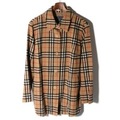 チェック柄ウールロングコート 15 バーバリーズ 69425 Burberrys ベージュ レディース
