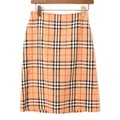 チェック柄スカート 38 バーバリーブルーレーベル 60870 BURBERRY BLUE LABEL オレンジ系 レディース