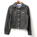 デニムジャケット 38 バーバリーブルーレーベル 01000390 BURBERRY BLUE LABEL ブラック レディース