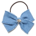 【50%OFF】デニムリボンヘアポニー