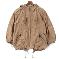 ナイロンパーカー 36 バーバリーブルーレーベル 46017 BURBERRY BLUE LABEL カーキ系 レディース