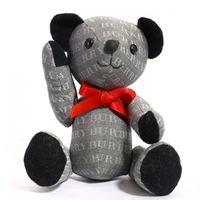 バーバリー ロゴテディベア グレー系 メンズ レディース ロゴデザインされた生地がオシャレ 25199