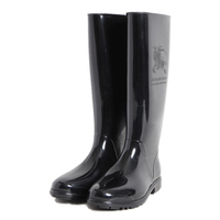 バーバリー 長ぐつ 40016 黒系 レディース お洒落なファッションレインブーツ