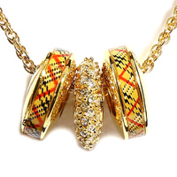 バーバリーズ ３ヶリングネックレス ゴールド系 40515 レディース