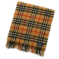 バーバリーズ チェックマフラー 32461 キャメル系 メンズ レディース