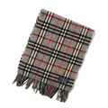 バーバリーズ チェックマフラー 41745 グレー系 ウール100％ 定番バーバリーチェックデザイン