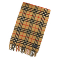 バーバリーズ チェックマフラー 茶系 バーバリー人気のカラー、伝統の英国チェック柄マフラー