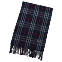 バーバリーズ マフラー 32464 ネイビー系 通勤、通学にぴったり