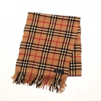 バーバリーズ 英国チェックマフラー キャメル 16850