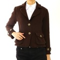 バーバリーブルーレーベル ジャケット ブラウン系 レディース 個性的でクラシカルなジャケット 24315