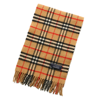 バーバリーロンドン チェックマフラー 32285 ブラウン系 メンズ レディース