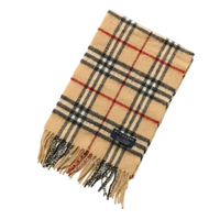 バーバリーロンドン チェック柄マフラー ブラウン系 31965