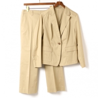 パンツスーツセットアップ　比翼 44 バーバリーロンドン 01000616 BURBERRY LONDON ベージュ レディース