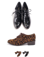 ヒールオックスフォードシューズ