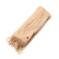 フリンジ装飾ニットストール  バーバリーブルーレーベル 75287 BURBERRY BLUE LABEL ベージュ レディース