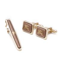 ホースロゴカフス　タイピンセット  バーバリーズ 65088 Burberrys ゴールド メンズ