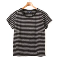 ボーダーTシャツ 5 バーバリーロンドン 60603 BURBERRY LONDON ブラック系 レディース