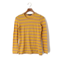 ボーダーカットソー 1 バーバリーロンドン 48350 BURBERRY LONDON イエロー系×キャメル系 レディース