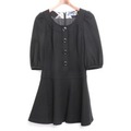 ボタンワンピース 36 バーバリーブルーレーベル 74315 BURBERRY BLUE LABEL ブラック レディース