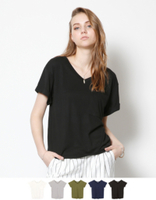 ポケットVネックTシャツ【メール便可／30】