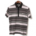 ポロシャツ　袖ボーダー　半袖 2 バーバリーブラックレーベル br01000969 BURBERRY BLACK LABEL ブラック メンズ