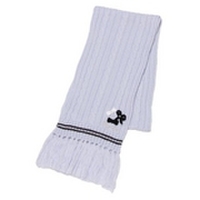 【50%OFF】リボンつき柄編みマフラー