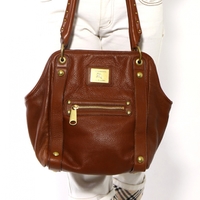 レザースタッズハンドバッグ 21512 バーバリーブルーレーベル ブラウン レディース