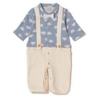 【18%OFF】雲柄2WAYオール