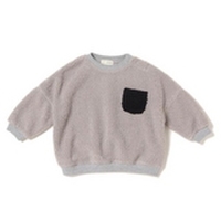 【50%OFF】胸ポケットつきボアトップス